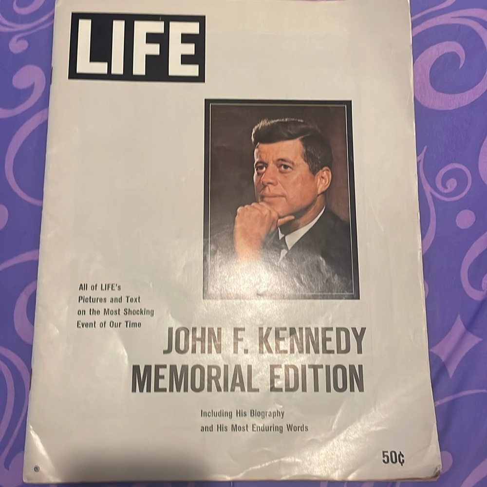 Published in the 1960’s the original JFK memorial edition of life magazine.